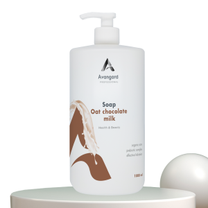 Антипаразитарне мило з колоїдним сріблом A_Avangard Professional з ароматом вівсяного молочка та шоколаду, 1 л