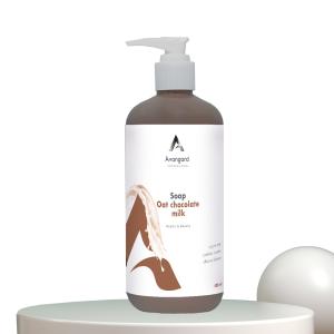 Антипаразитарне мило з колоїдним сріблом A_Avangard Professional з ароматом вівсяного молочка та шоколаду, 400 мл